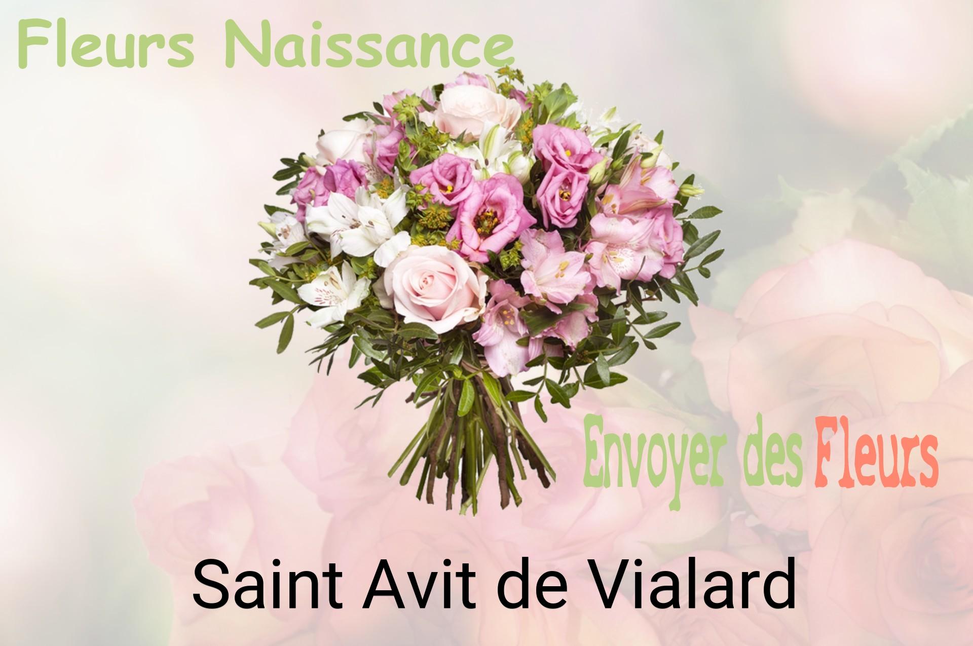 Bouquet de fleurs de naissance livré à Saint-Avit-de-Vialard